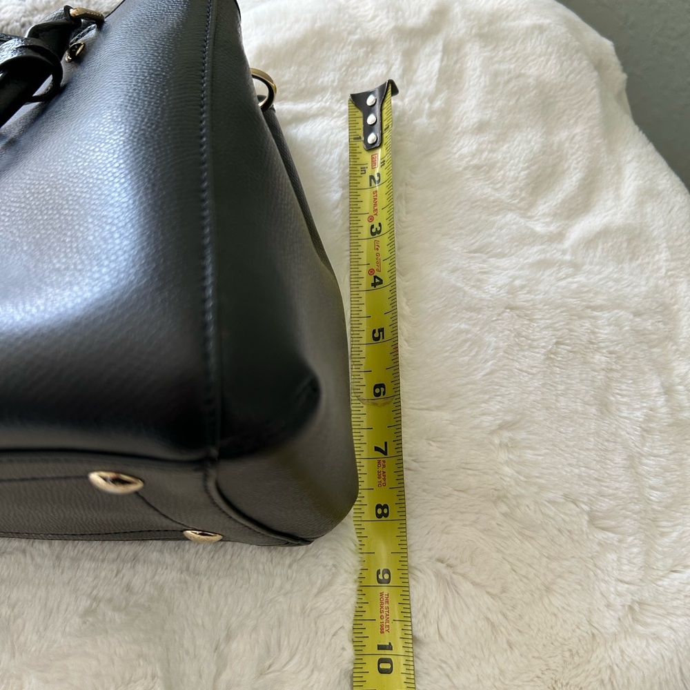 Coach Black Leather Satchel Bag - Black - Picture 7 of 10
